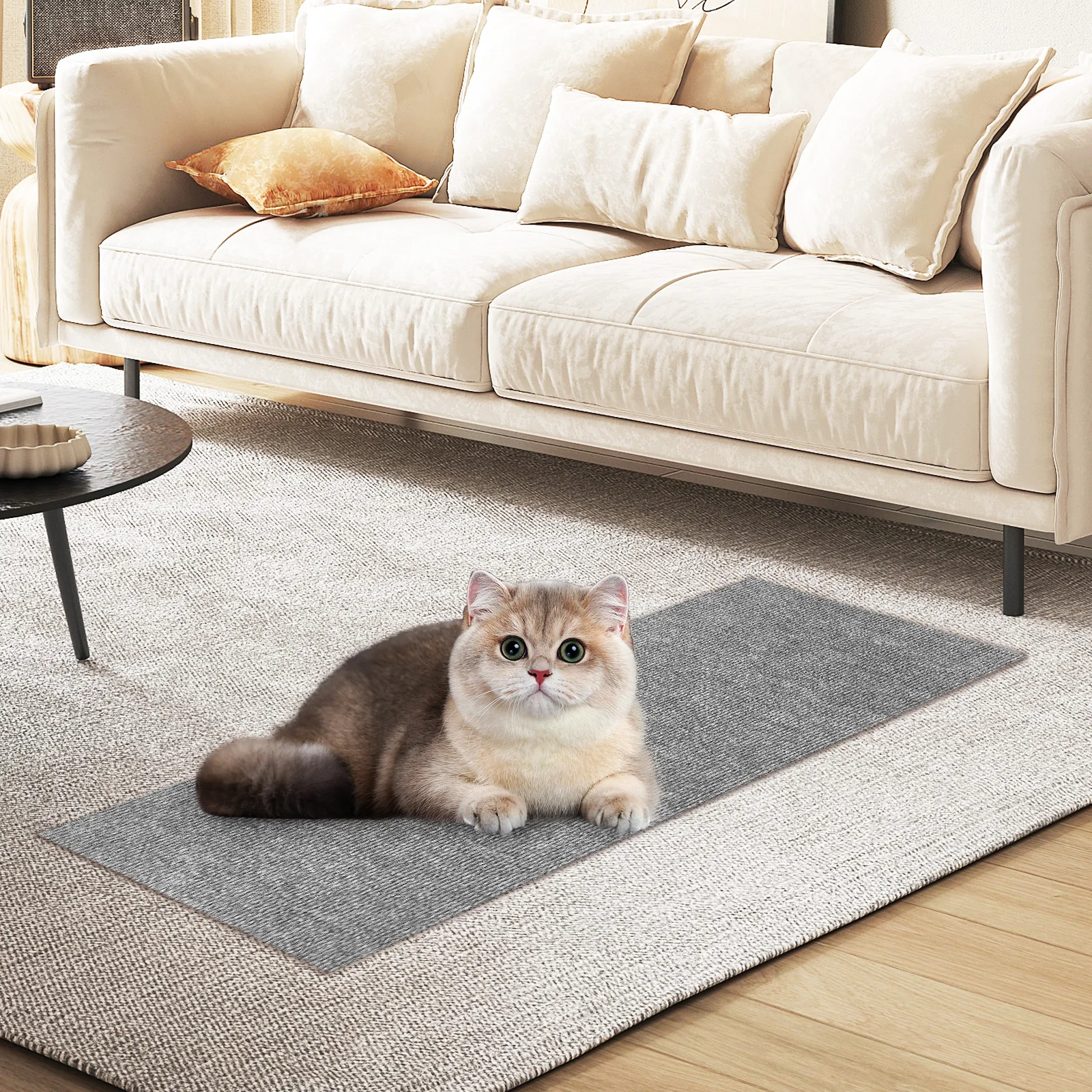 

2Pcs Cat Scratching Mat Self-Adhesive Wall Sofa Protector Multi-Functional Long-Lasting Stylish Kitten Scratcher