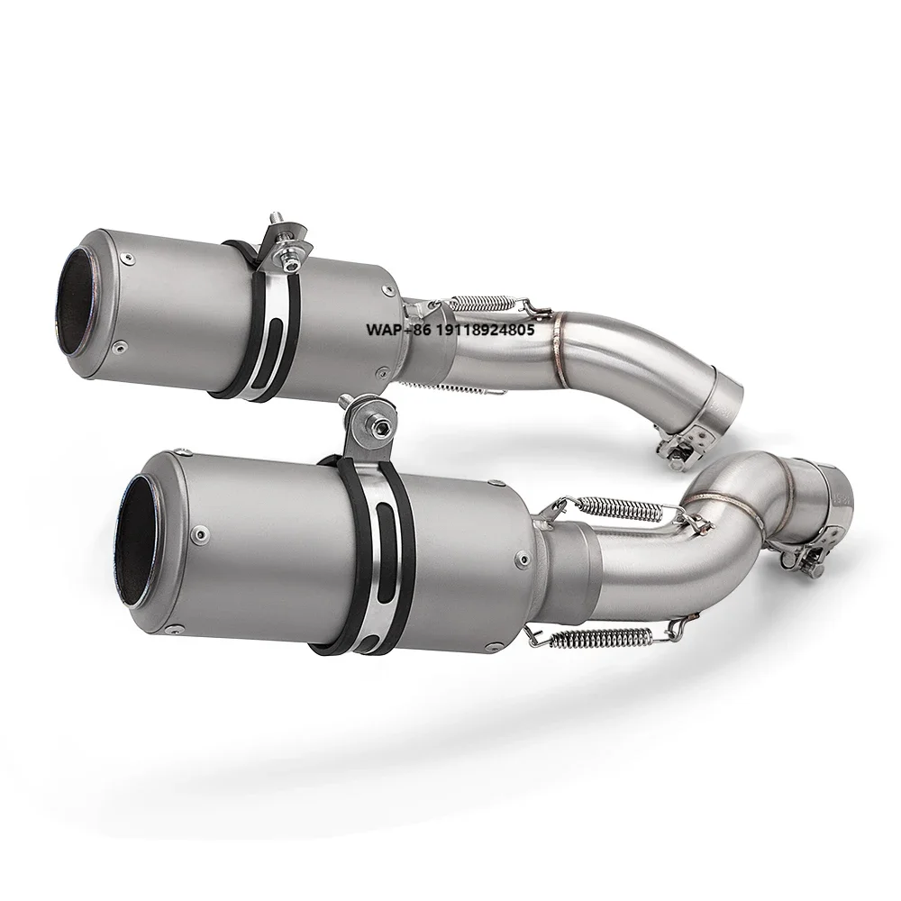 

For GSXS1300 GSXS-1300R 2021 - 2024 Motorcycle Exhaust System Escape Moto Modified Link Pipe Connect 51mm Muffler