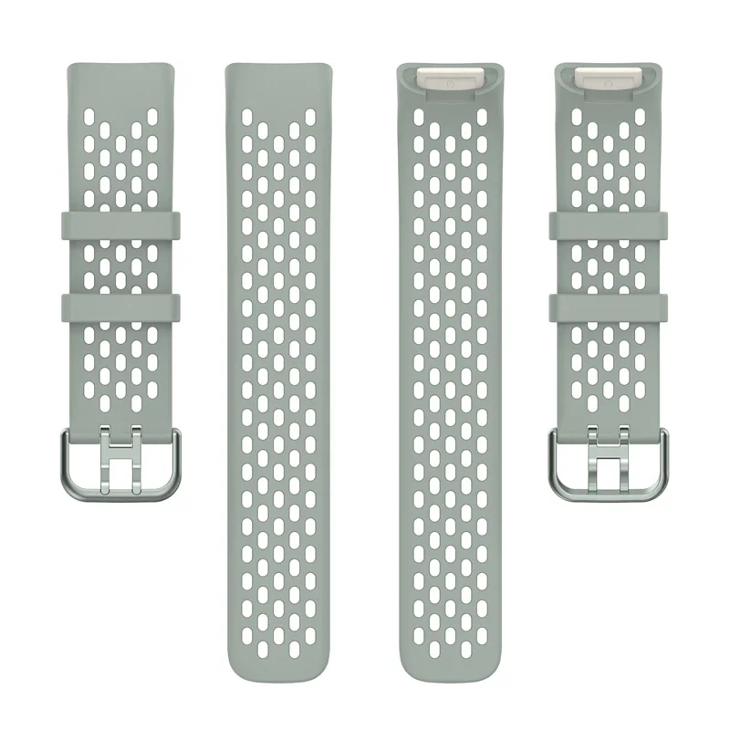 Sport Band Band Voor Fitbit Charge 5/6 Armband Ademende Siliconen Horlogeband Voor Fitbit Charge 6 Smart Watch Band