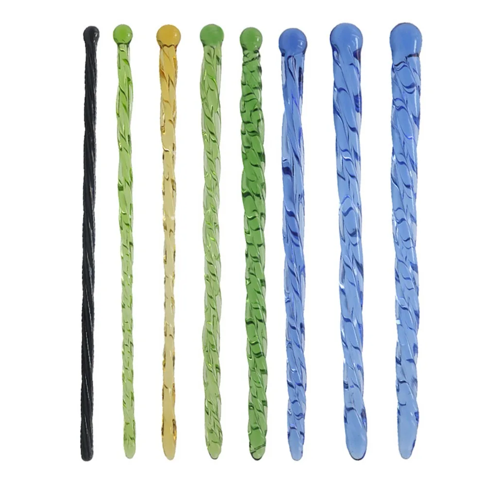Spiral Glass Urethral Stick, Twisted Texture Male Urethral Stimulator Toy