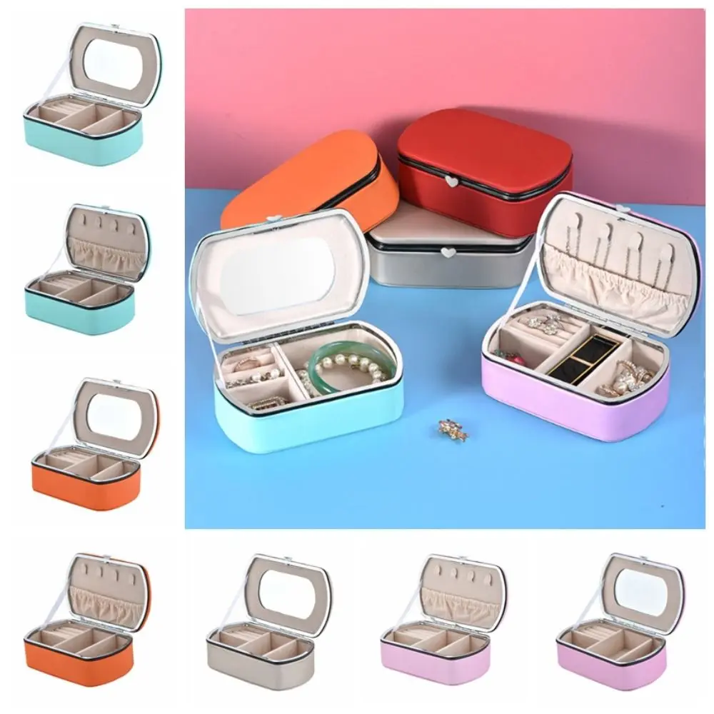 Fashion PU Leather Jewelry Packing Box Necklace Bracelet Organizer Jewelry Storage Case Dustproof Jewelry Display Box Women