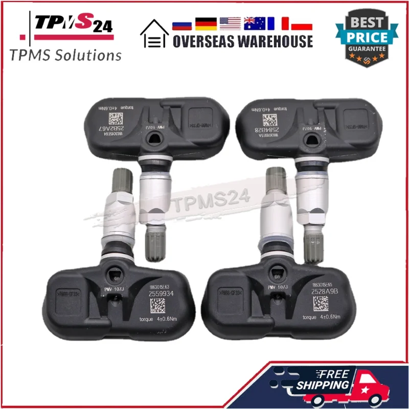 4x Per Toyota 4runner Corolla Highlander Matrix Prius Rav4 Yaris 315MHz Sensore di Pressione Dei Pneumatici PMV-107J 42607-06011 42607-33011