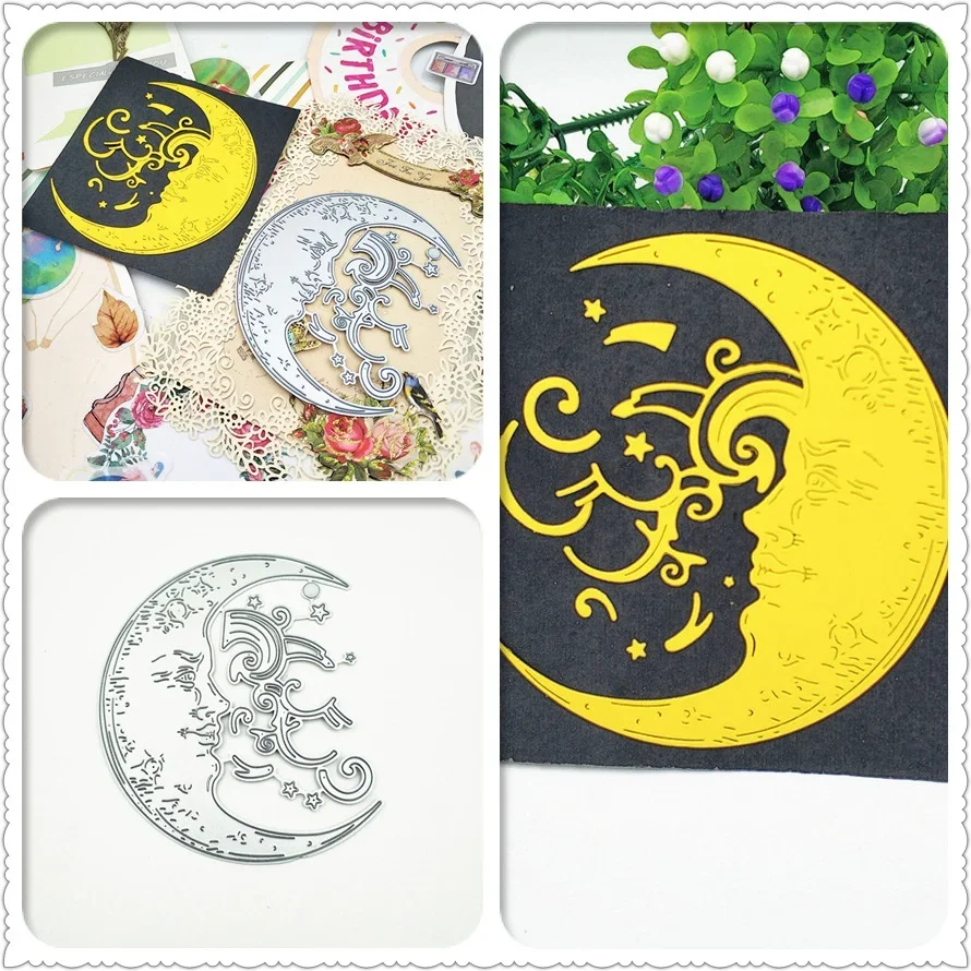 Moon Metal Cutting Dies Stencils Scrapbooking Album Embossing Card DIY Craft