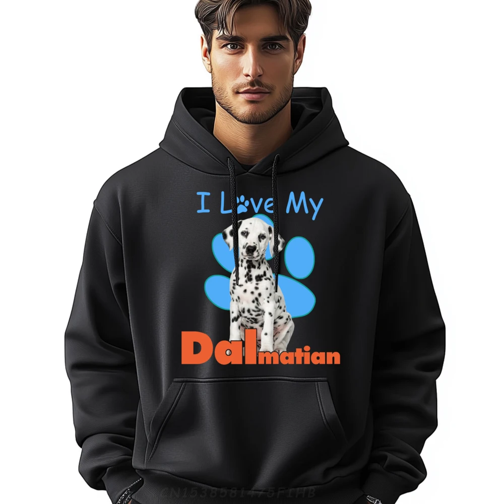 

I Love My Dalmatian Shirt Best Dog Lover Paw Print Christmas Luxury Clothing Man Clothes St Patrick's Day