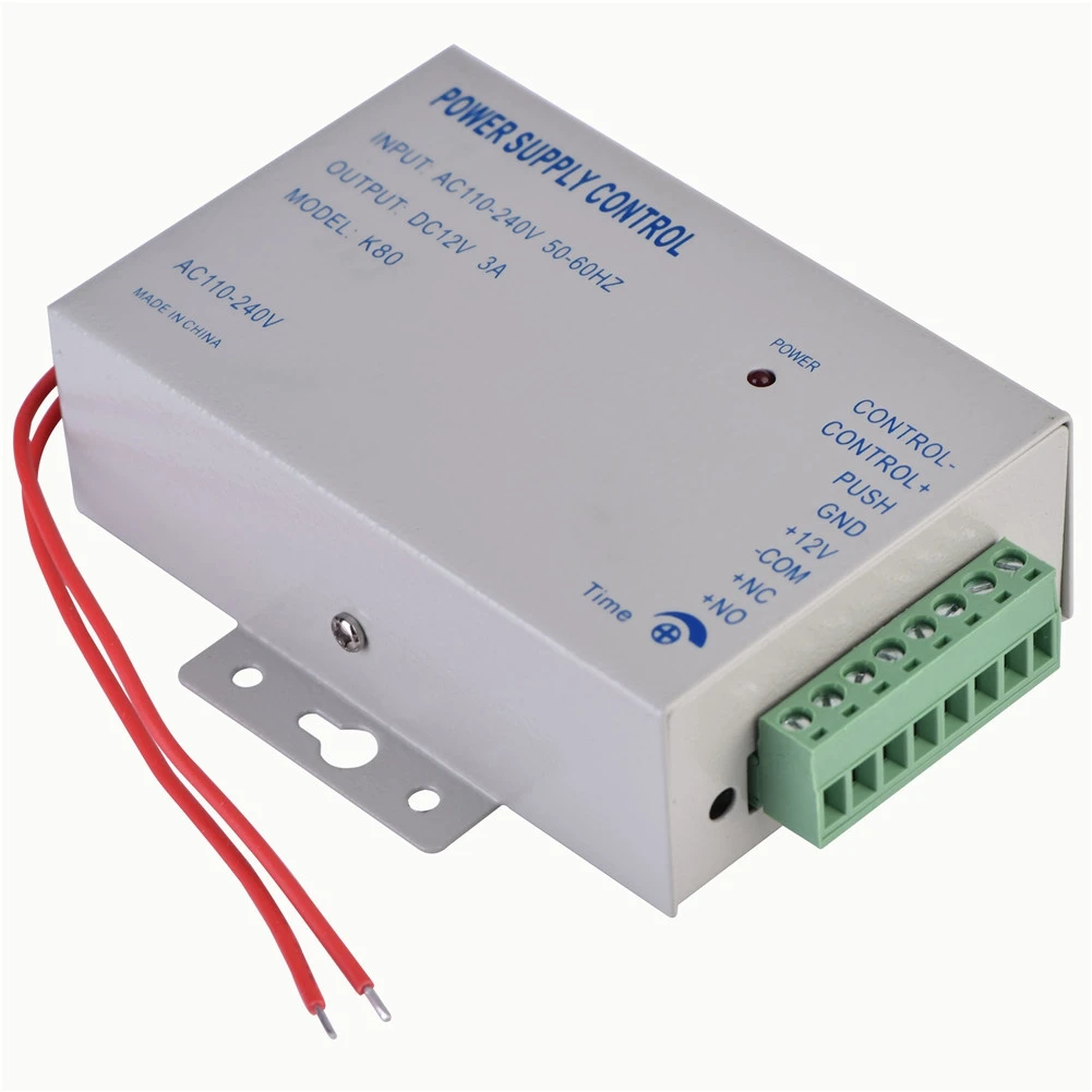 

DC 12V 3A Access Control Power Supply Switch AC 110V-240V Input Power Source Supplier Adapter for Video Intercom System Access