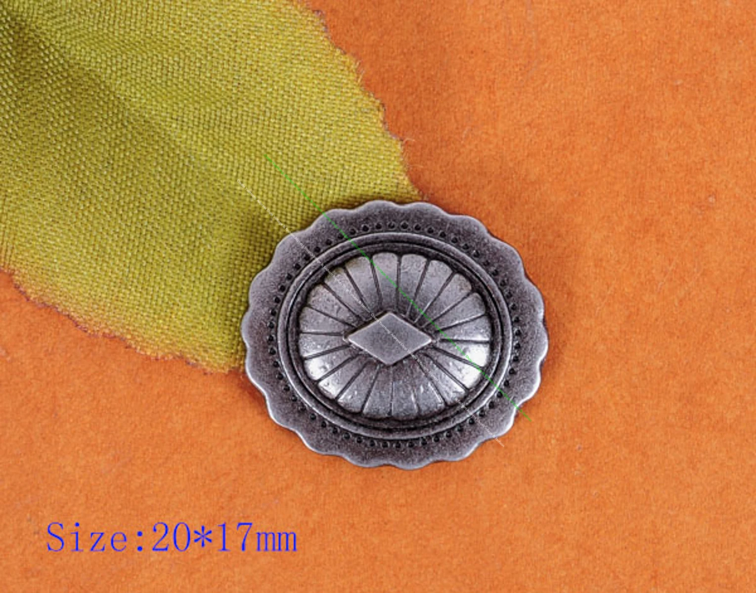 30x Tribal Sun Flower Engraved Fasteners Rivet Stud Set For Bag Belt Leathercraft Conchos