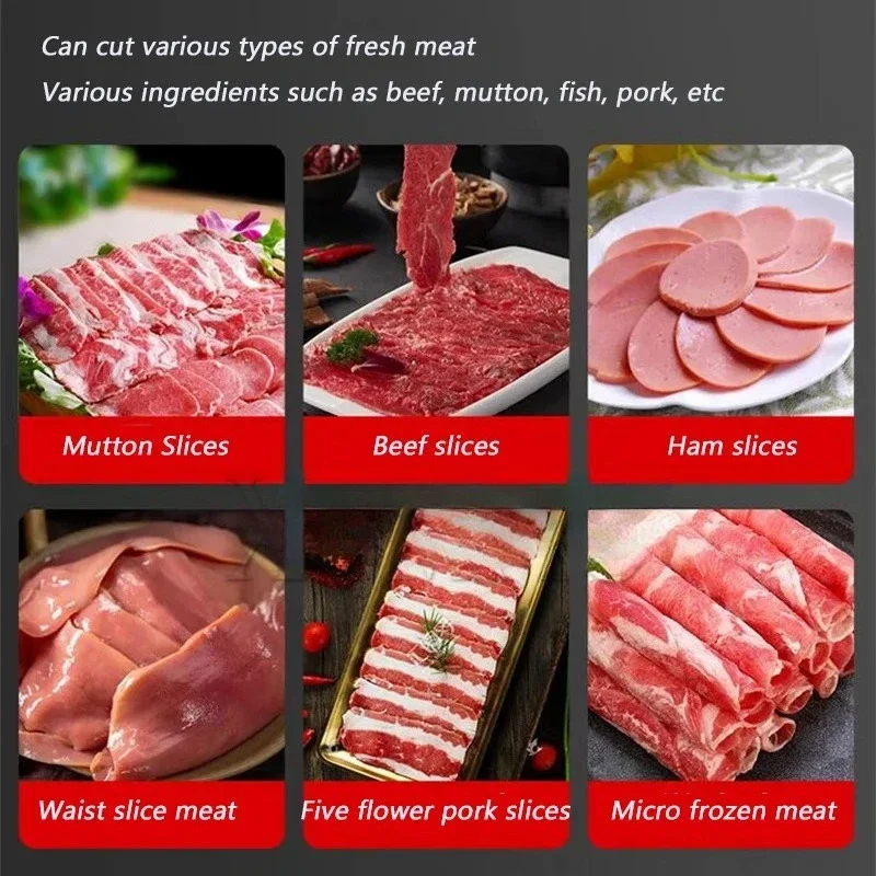 

Stainless Steel Automatic Fresh Meat Slicer Machine Chicken Breast Beef Cutting Maker Electric Ham Slicer