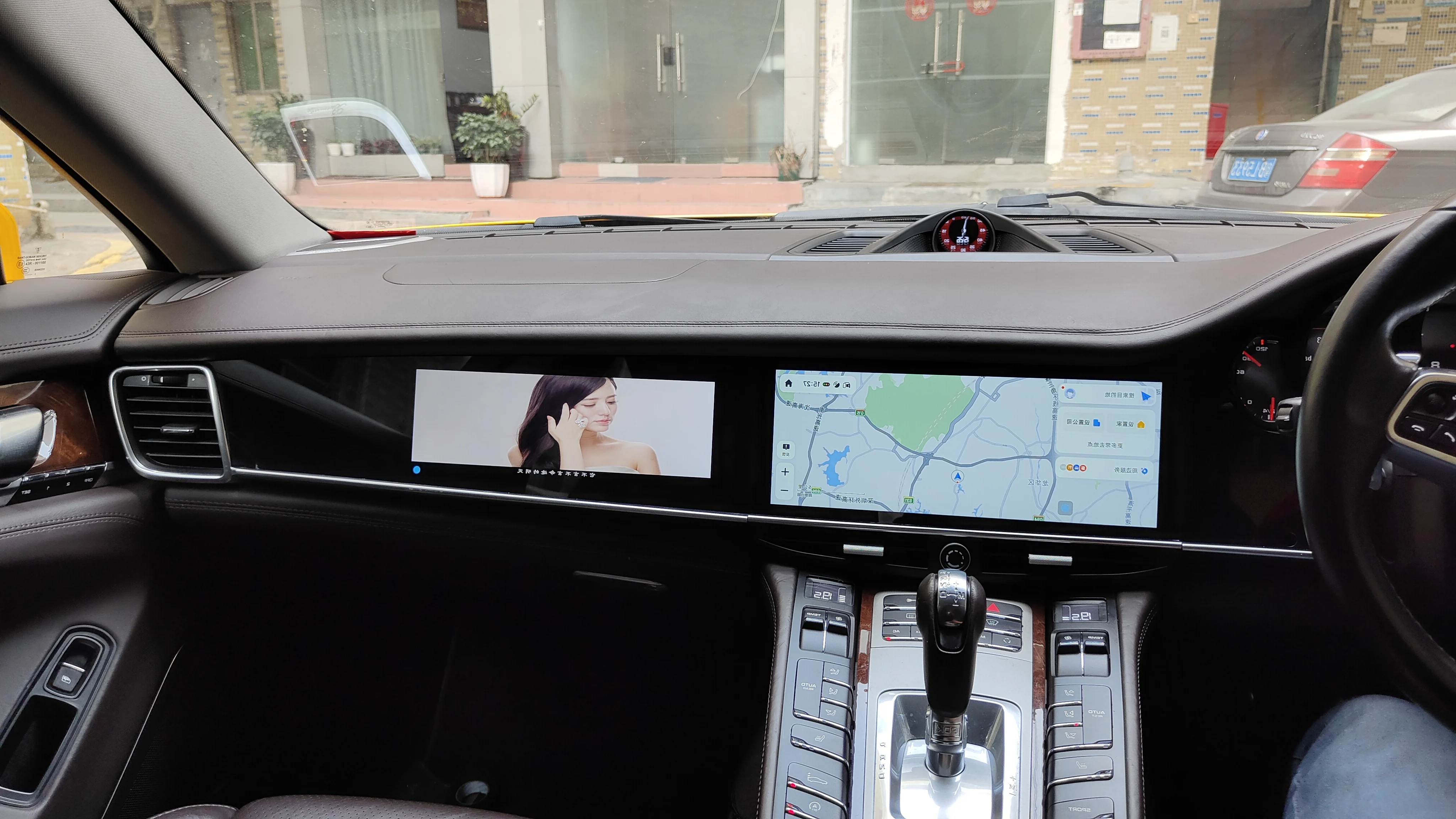 Reprodutor de dvd para carro com tela dupla de 12.3 polegadas para porsche panamera rhd 2010-2016 android 13 navegação gps estéreo multimídia carplay