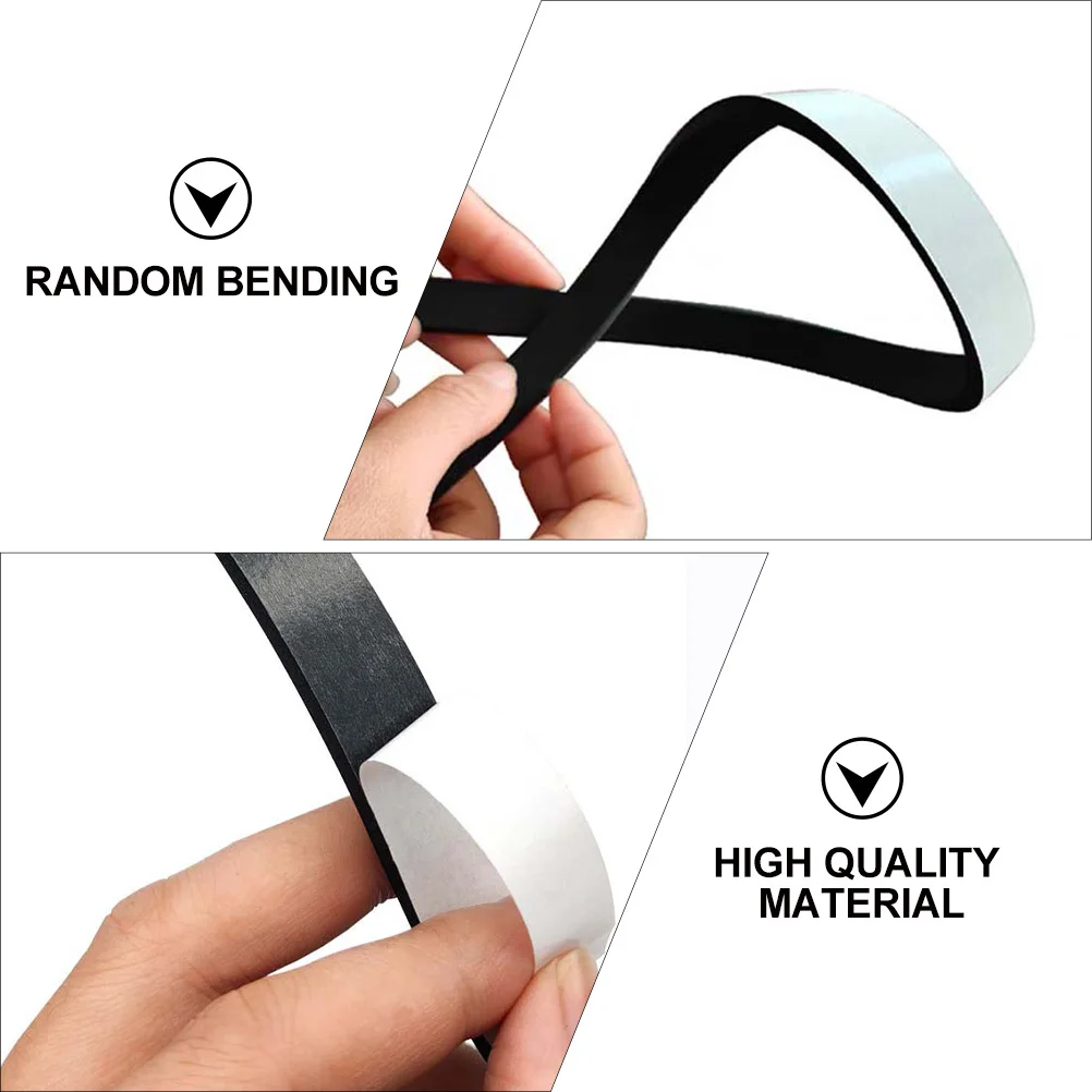 

BUTIFULSIC 2 Rolls Double Sided Foam Tape Black Windproof Door Seal Strip Waterproof Soundproof Sealing Sticky