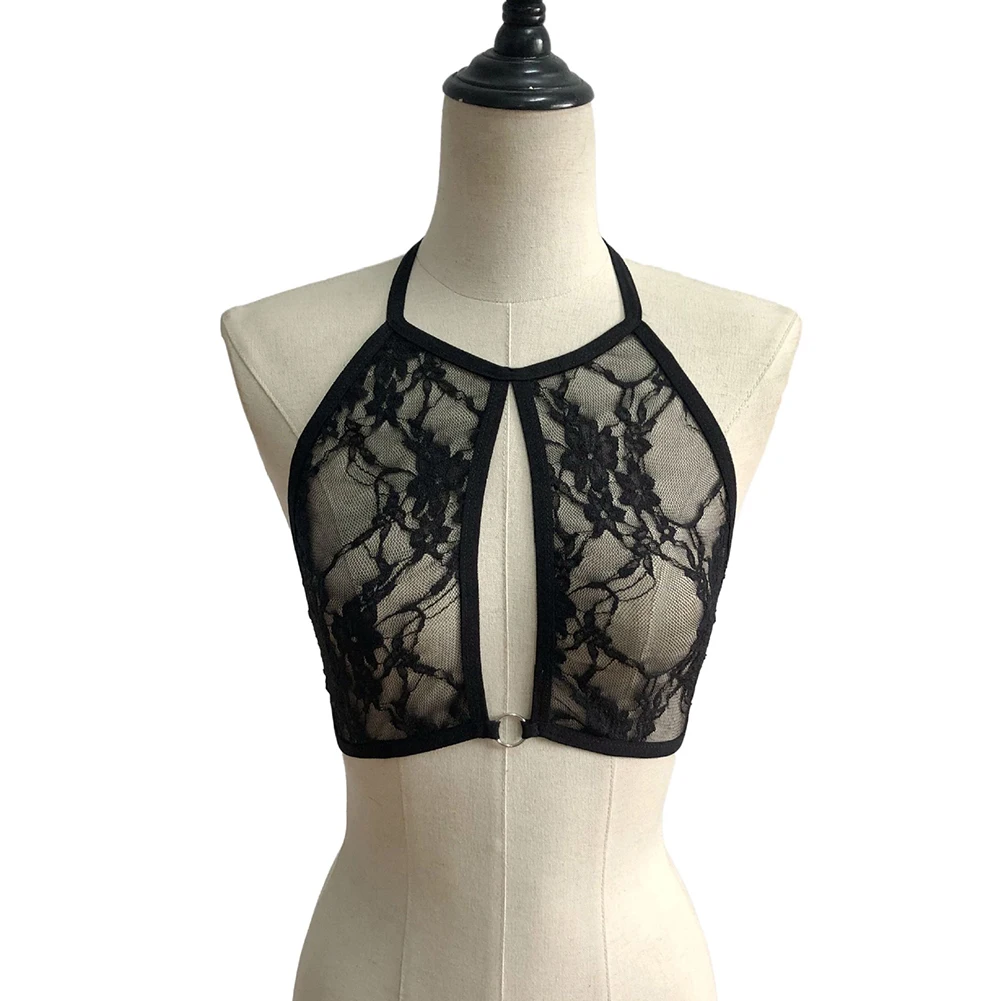 

Transparent Camisole Underwear 1pcs Elastic Mesh Hollow Polyester S-XL See Through Slight Strech Solid Color Club