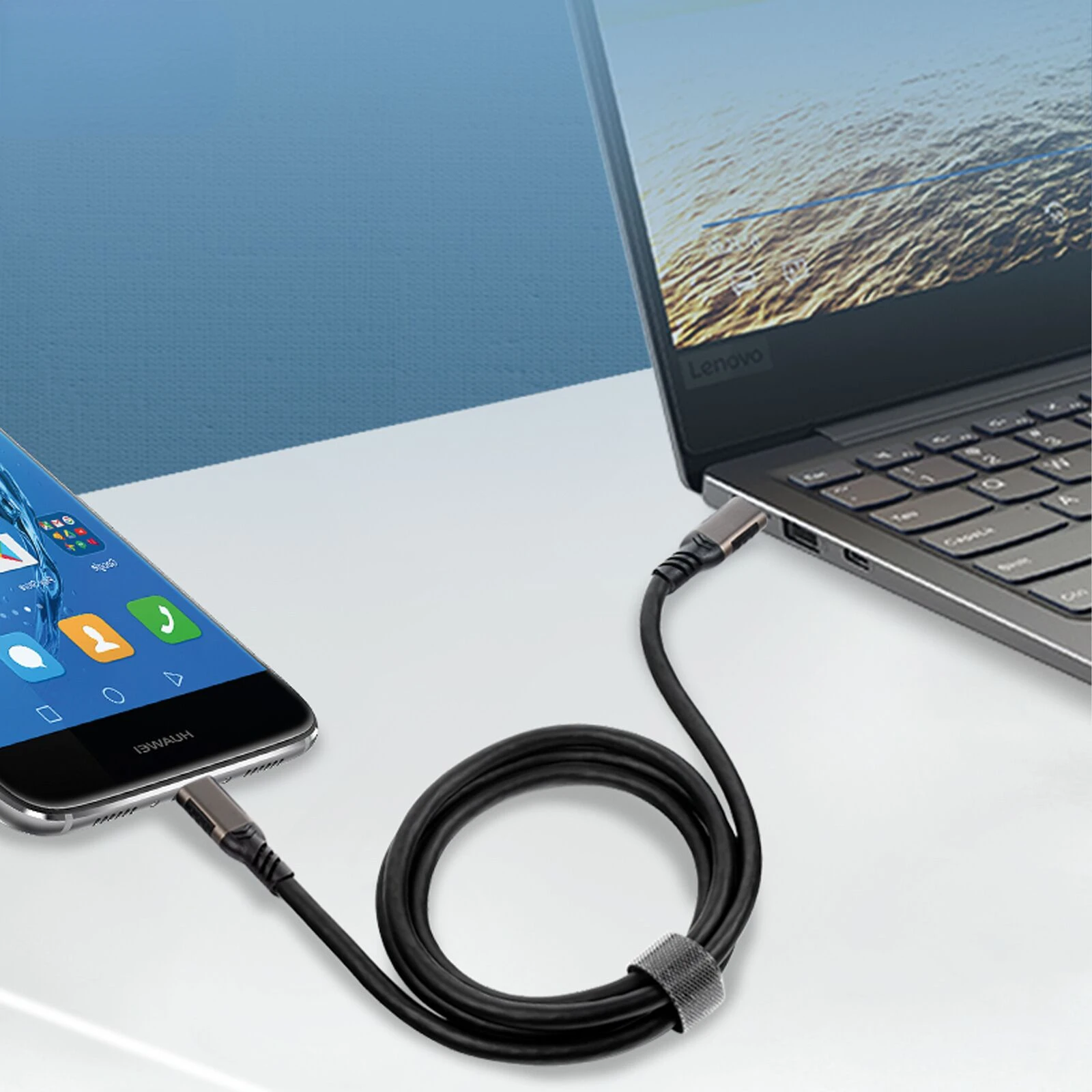 新品USB 3.2 Gen 2 Type-C編組ケーブル 8K@60Hz 20Gbps Thunderbolt4/3 高速 240W 5A急速充電 ビデオケーブル 1m 2m 3m