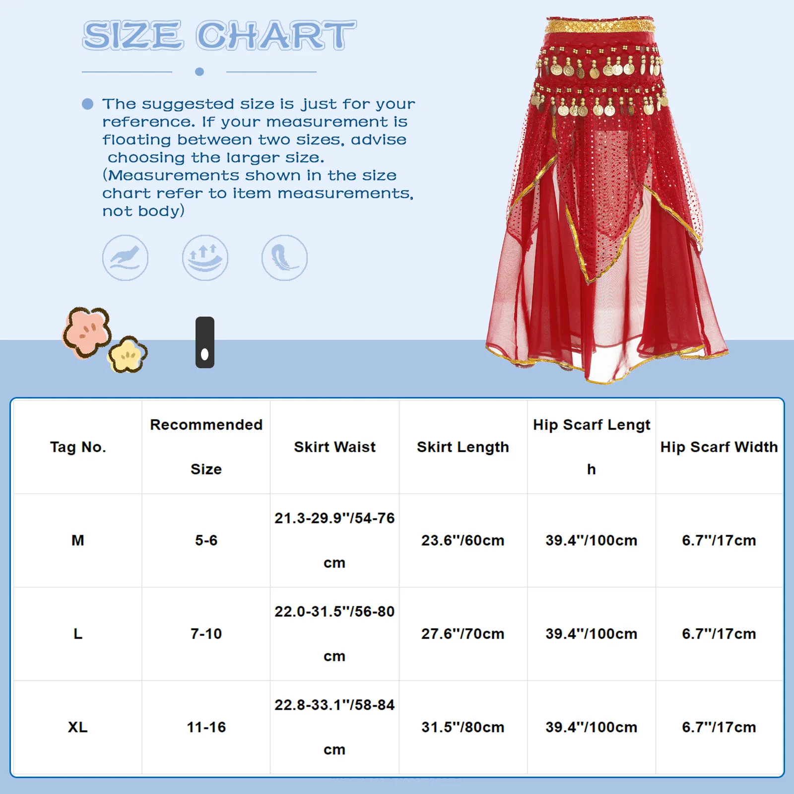 Kids Egypt Performance Practice Clothes Oriental India Girls Belly Skirts Beads Coins Skirt Waist Hip Scarf Bellydance Costumes