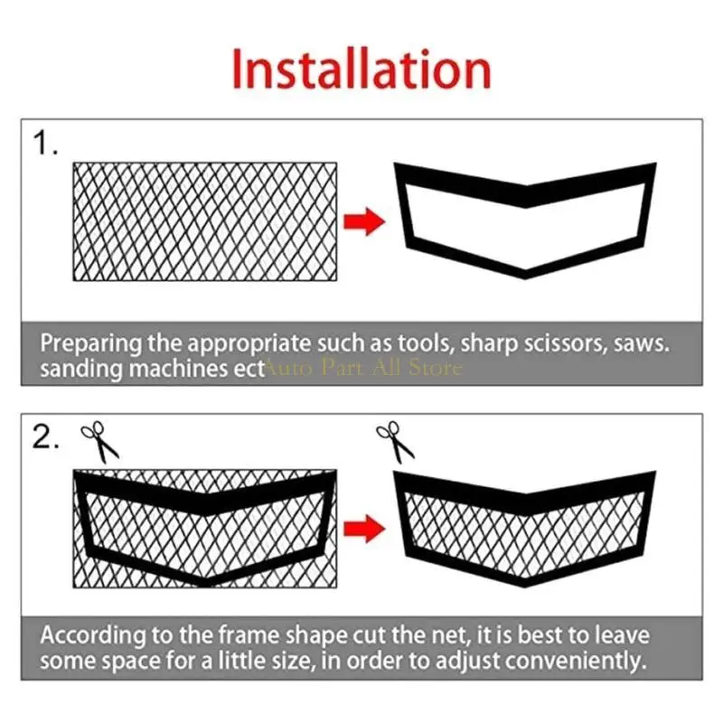 

J0MA Honeycombs Mesh Center Grilles Mesh Sheet Grids Body Bumpers Grill Universal