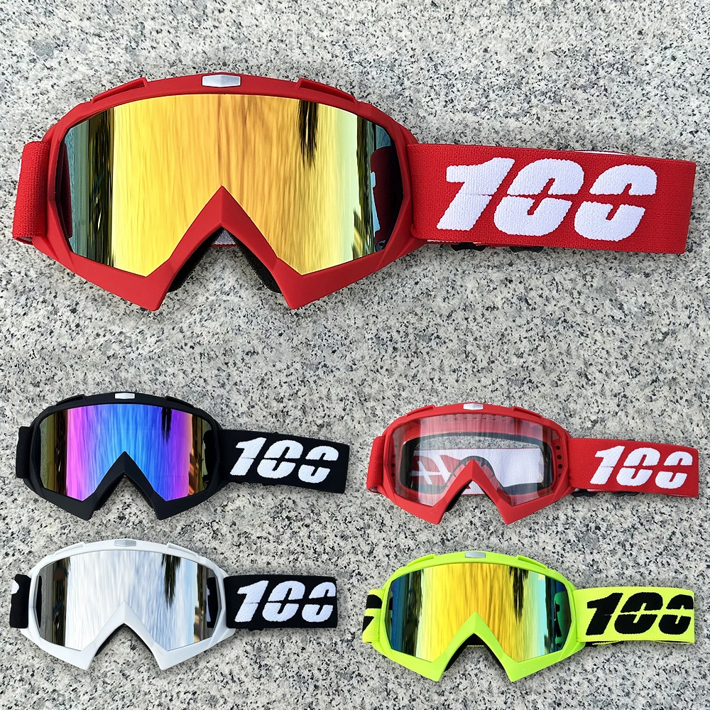 

100 очков для мотокросса, мужская маска для MTB, квадроцикла, ветрозащитная защита, катание на лыжах, велоспорт, гонки, внедорожные очки, мотоциклетные солнцезащитные очки