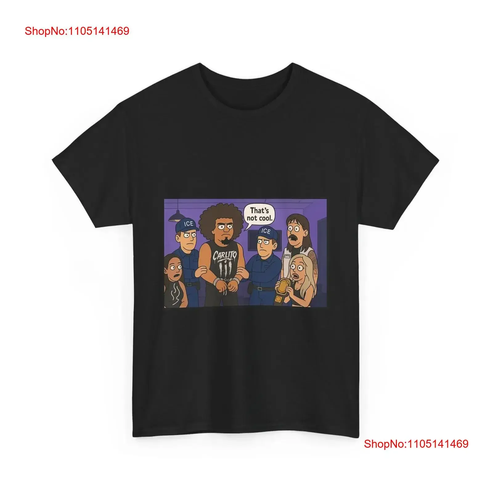 ICE Raid T Shirt Funny Wrestling Carlito Judgement Day Pop Culture vintage Washed homme designer clothes Unisex Stretched