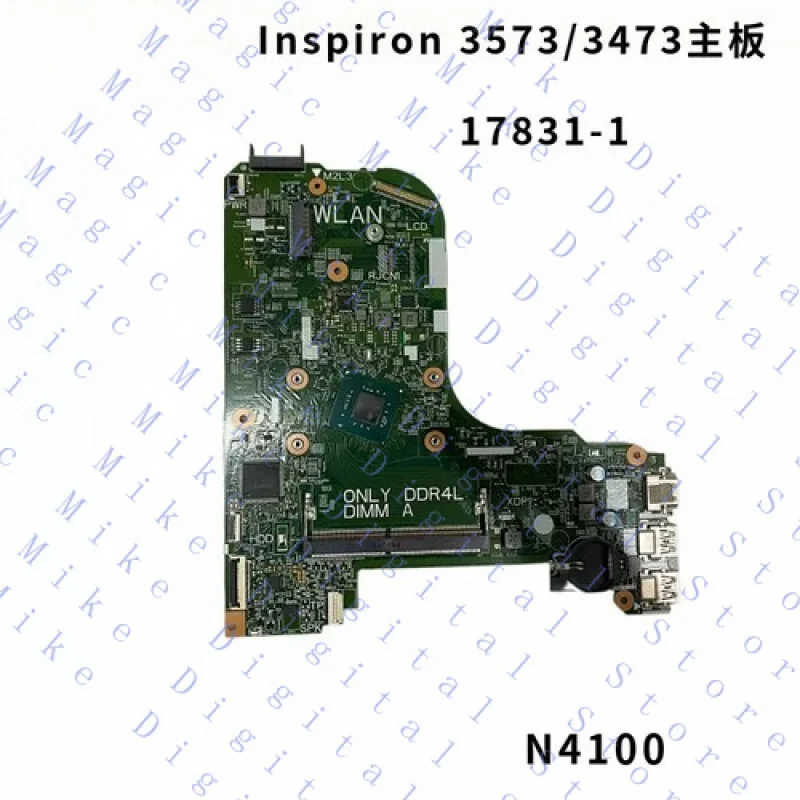 

UU Motherboard Main Board for Dell Inspiron 3573 3473 N4100 17831-1 55DRA3