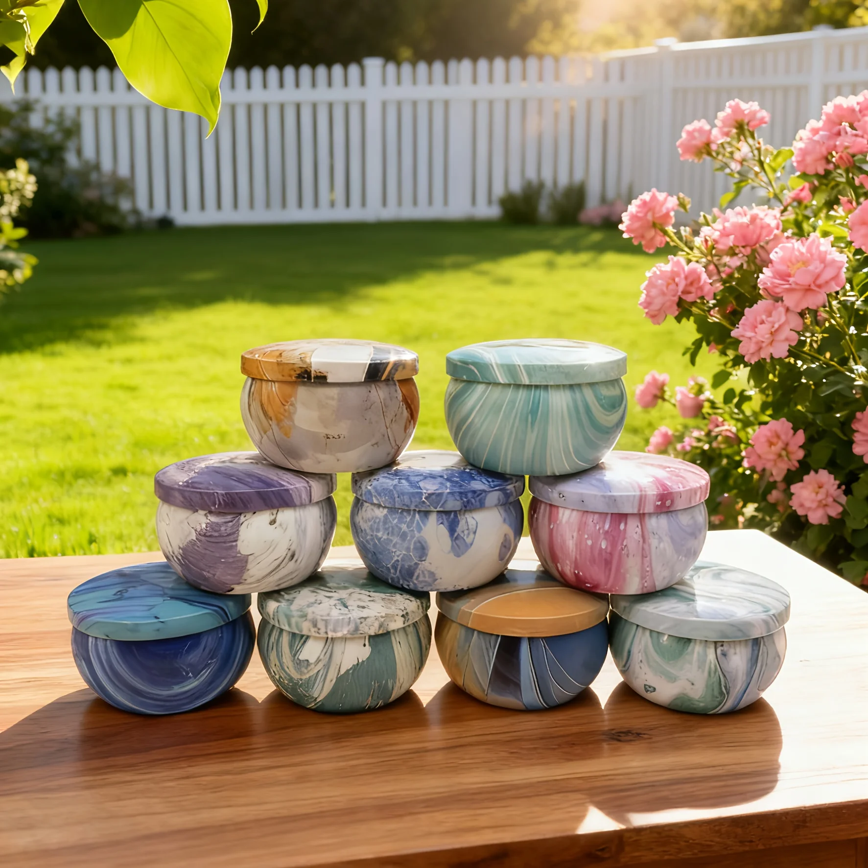 

9 Pcs Aromatherapy Soy Wax Candle Set Long Lasting Christmas Birthday Gift Home Decor Scented Candles for Friends