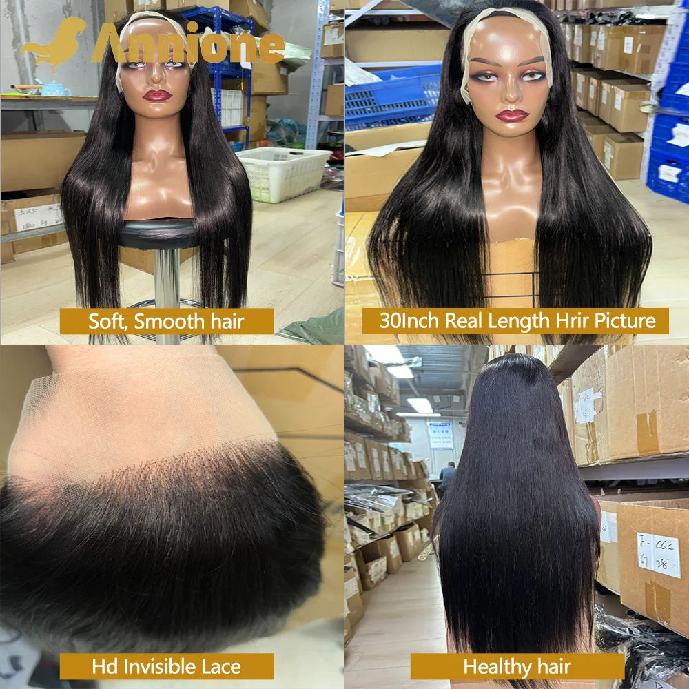 30Inch Straight Wigs  Human Hair 13x4 Transparent HD Lace Front Human Hair Wig Cheap On Sale Clearance Brazilian Hair For Women