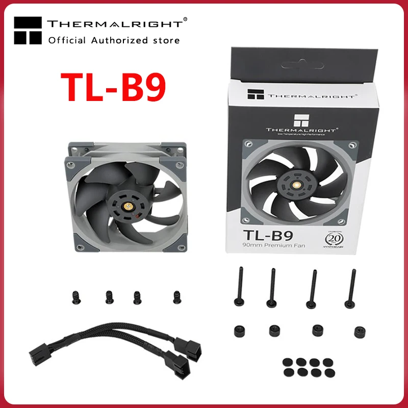 Thermalright TL-B9 PWM 4 Pin 90mm Computer Case Fan Silent Fan CPU Cooling Quiet PC Cooler Fan Case Fans 12V Adjust Fan Speed