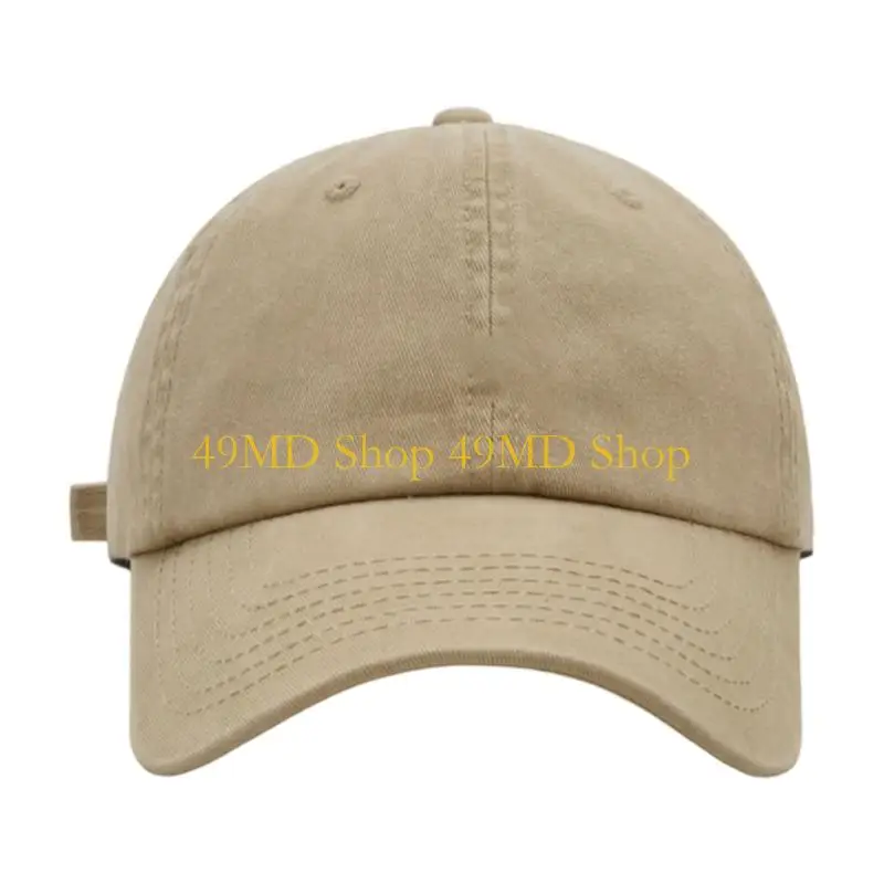 49MD Elegant Embroidered Cotton Hat Modifiable Fit Men Women Casual Wear
