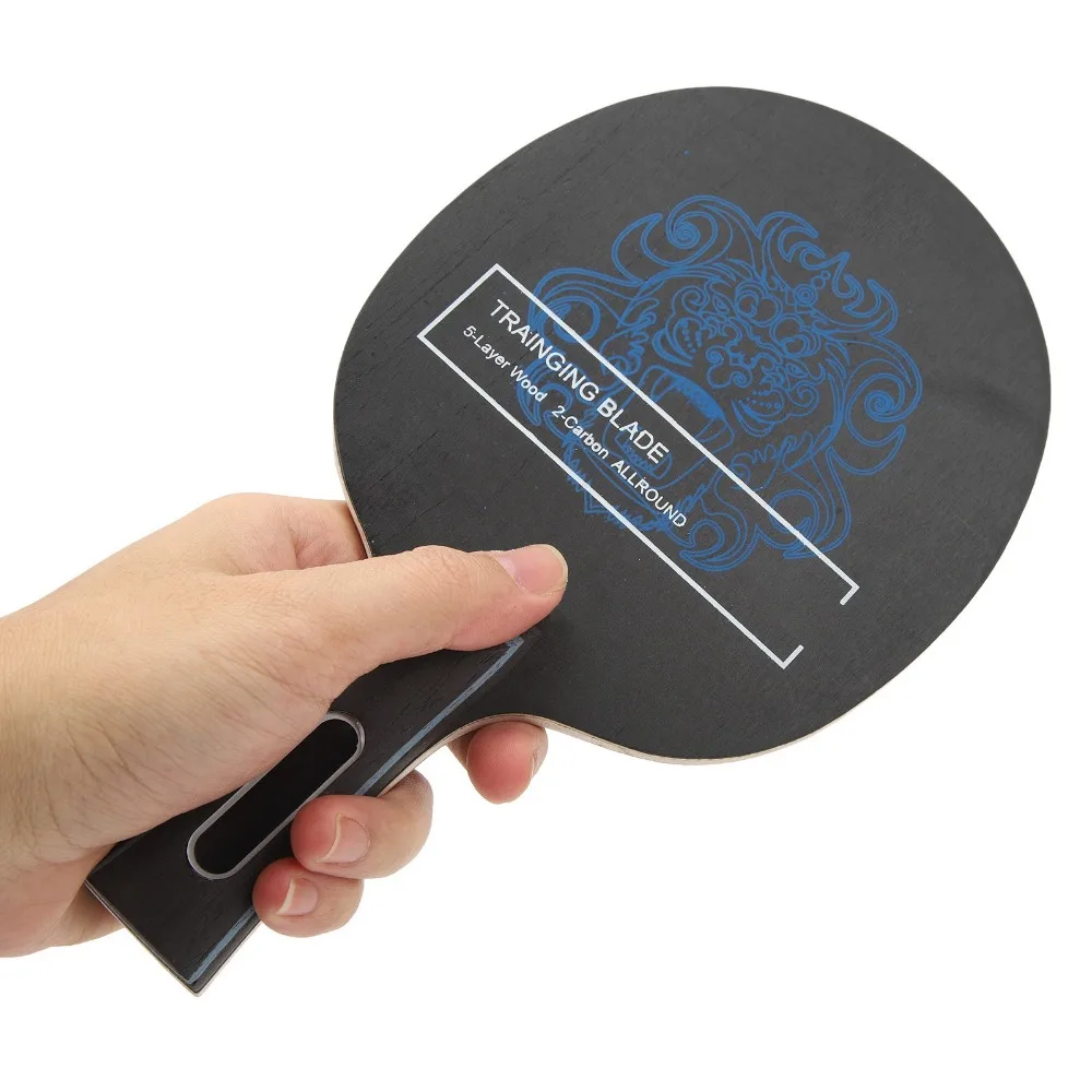 

Легкое ракетка для настольного тенниса с длинной ручкой, горизонтальная, из углеродного волокна, профессиональное оборудование для тренировок