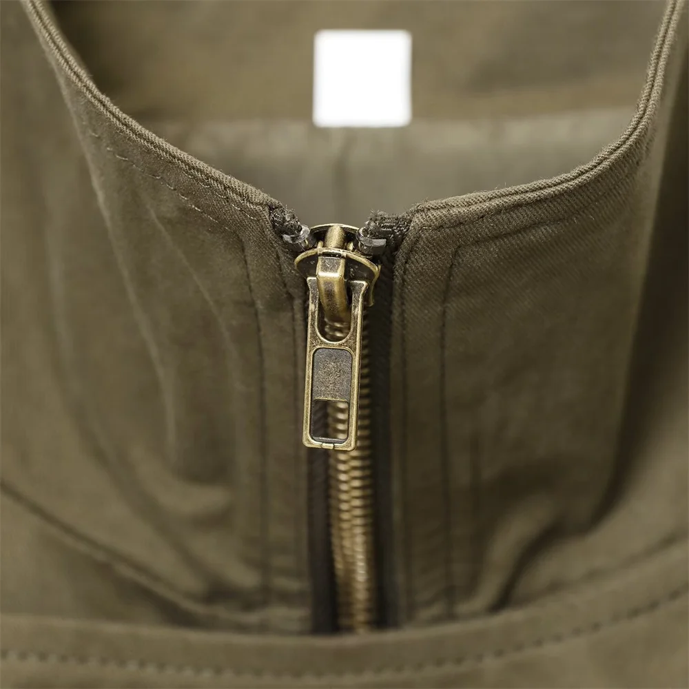 خريف جديد أزياء المرأة عارضة تنوعا حزام الديكور نسخة قصيرة سترة واقية عالية الرقبة #4