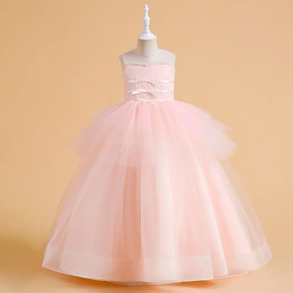 

New Online Gauze For Big Children's Dresses, European And American Performance Poncho Dresses, Girls' Birthday Dresses, Princess