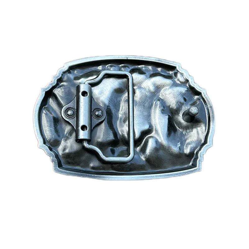 Zinc alloy elk hunting belt buckle with western style design