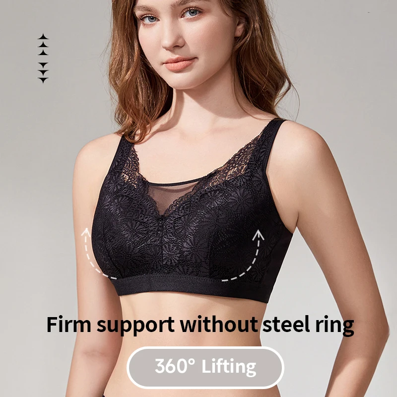 Soutien-gorge de prothèse mammaire en dentelle, nouveau Style, sans armatures, bustier tubulaire, sous-vêtements à bonnets complets pour mastectomie pour femmes, 2024