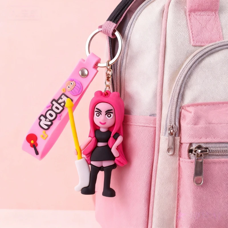 Nuovo Kpop Demon Hunters Portachiavi Giocattoli per bambini Ciondolo Cartoon Anime Simpatico tigre Zaino Decorazione Accessori Regalo di Natale