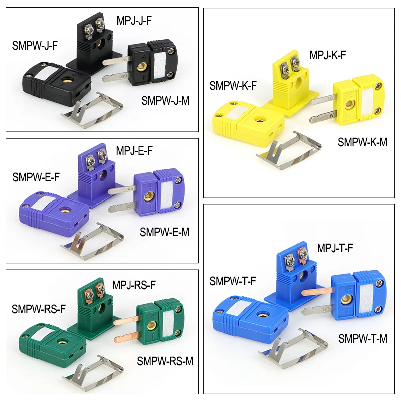 Thermocouple Connector SMPW-K/J/T/E/RS-M/F MPJ-K/J/T/E/RS-F High Temperature Resistant Compensation Wire Plug Socket Panel view 3