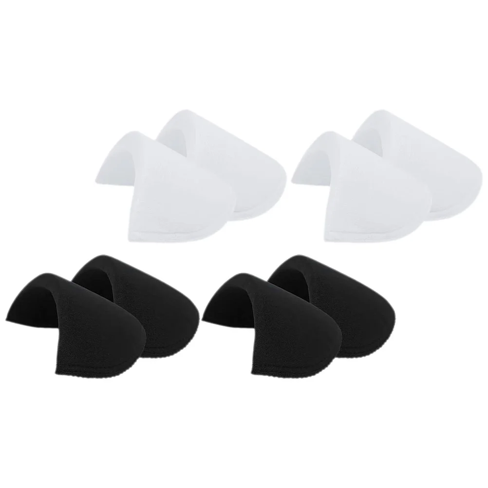 4 Pairs Pliable Shoulder Pads Women Jacket Coat Cushion Skirt Sponge Adhesive Enhancer