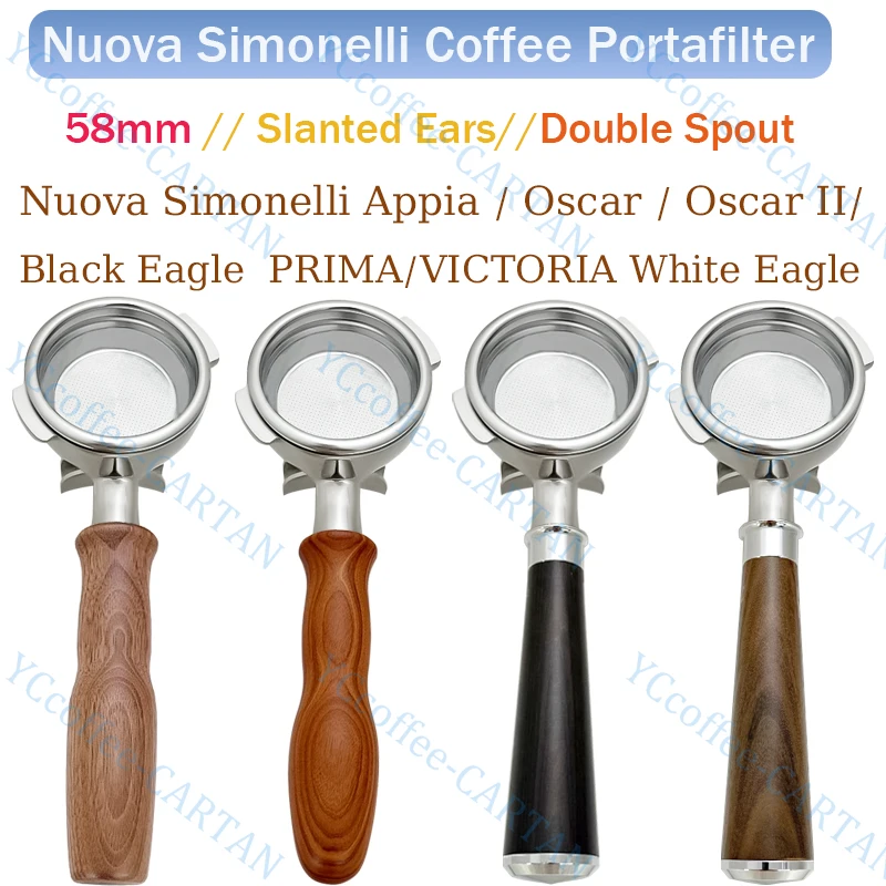 

58mm Dual Spout Coffee Portafilter for Nuova/Black Eagle/White Eagle/Oscar