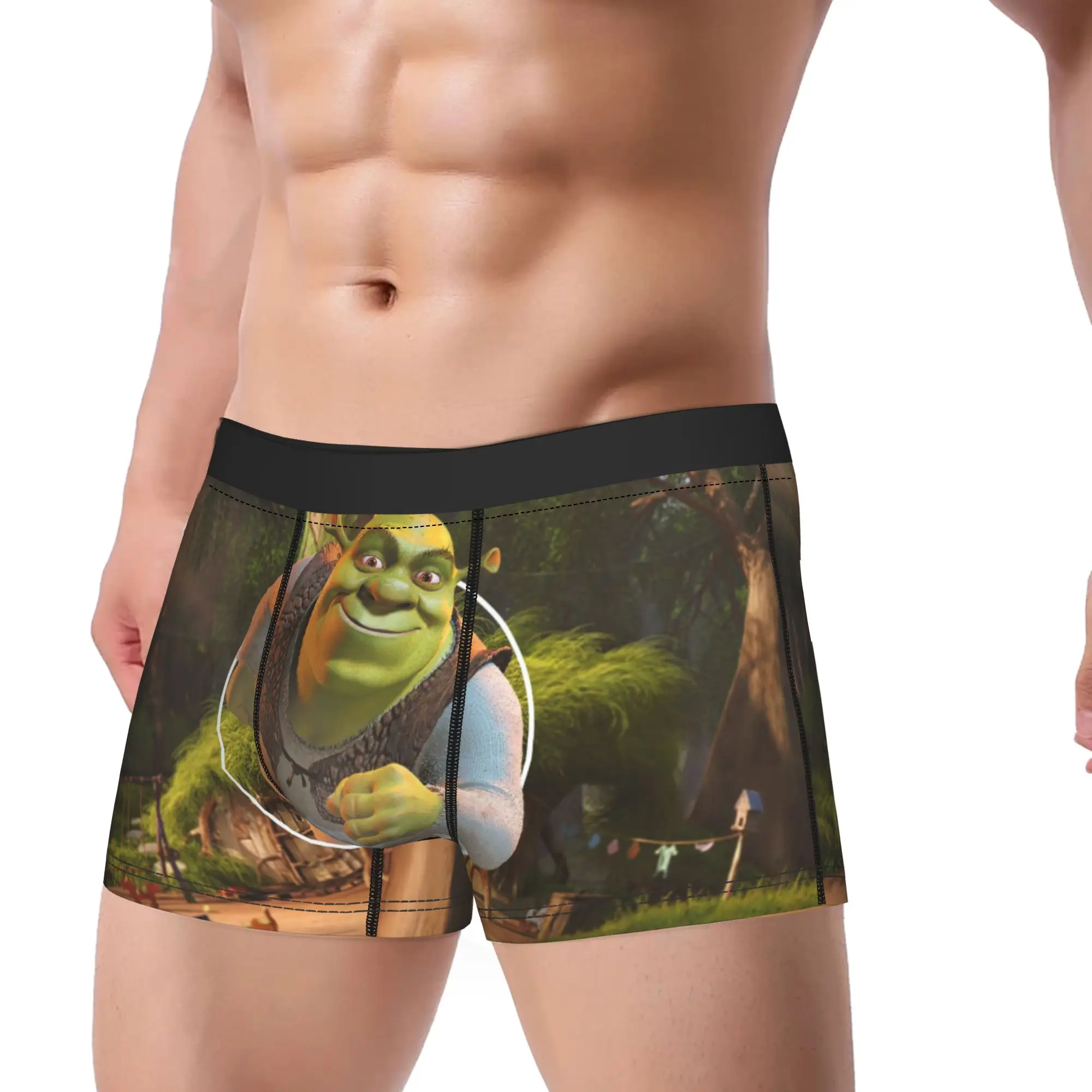 Ropa interior de comedia de Anime para hombre, calzoncillos tipo bóxer con Humor Hippie, pantalones cortos, bragas, calzoncillos transpirables para hombre, M-XXL