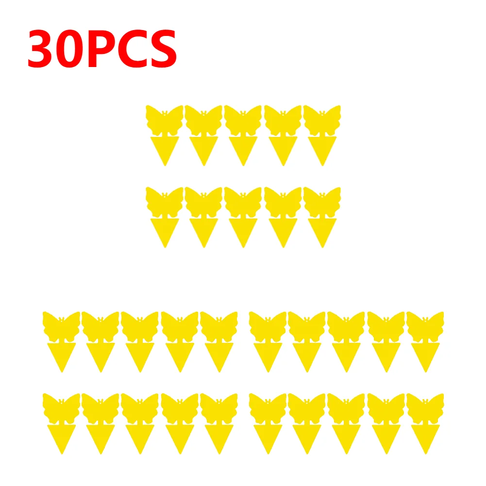 10-40 Stuks Vangplaten Fruit Fly Trap Geel Sticky Bug Trap voor Binnen Buiten Gebruik Insect Ongediertebestrijding tuin Sterke Lijm Plant