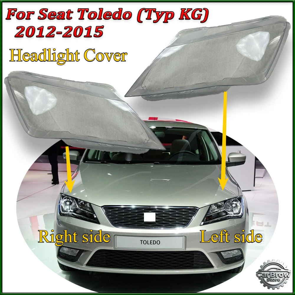 

Корпус фары, автозапчасти для Seat Toledo 2012-2015, передняя прозрачная крышка фары, плафон фары