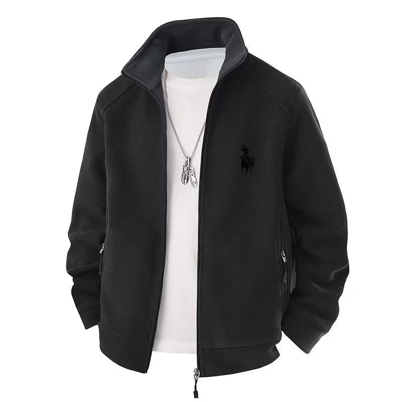 2026 Herbst/Winter Neue Hochwertige Polar-Lammfelljacke für Herren, Business- und Freizeitjacke, winddicht und warm. – Detail 11
