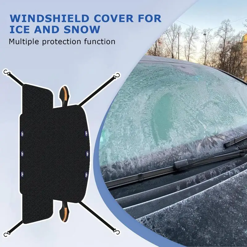 Windshield Snow Cover Snow Shield Frost Guard For Windshields Weatherproof Frost Blocker Windshield Cover Winter Car Covers For