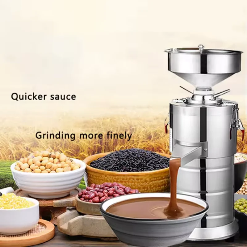 Widely Used Soybean Butter Crush Machine Tahini Stone Mill Sesame Grinding Machine Peanut Butter Making Machine Motor Flour Mill