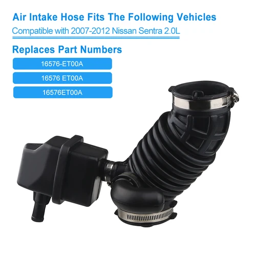 Imagen 2 del producto Manguera de admisión para Nissan Sentra 2007-2012 2.0L Nissan Sentra para 16576-ET00A 696-003 conducto de arranque de entrada de aire reemplaza