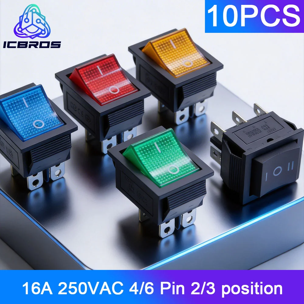 10Pcs KCD4 Rocker S…