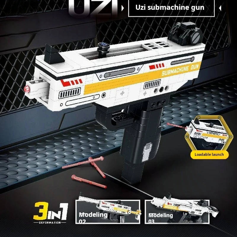 Blocco compatibile con Lego, kit modello di blocchi di costruzione giocattolo pistola 98k. Giocattolo, regalo di compleanno per ragazzi per bambini.