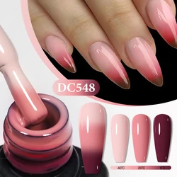 Mtssii 7ml Temperature Color Changing Gel Nail Polish 3 Layers Thermal Nail Gel Polish Trendy Color Natural Nail Art Manicure