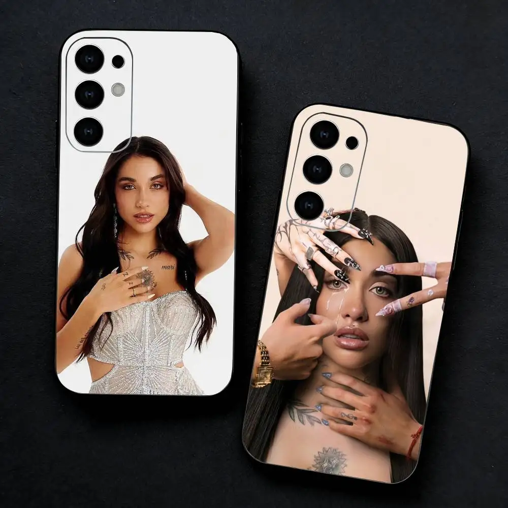 Singer Maria B-Becerra Phone Case For Samsung S25,S24,S21,S22,S23,S30,Ultra,S20,Plus,Fe,Note,5G Black Cover