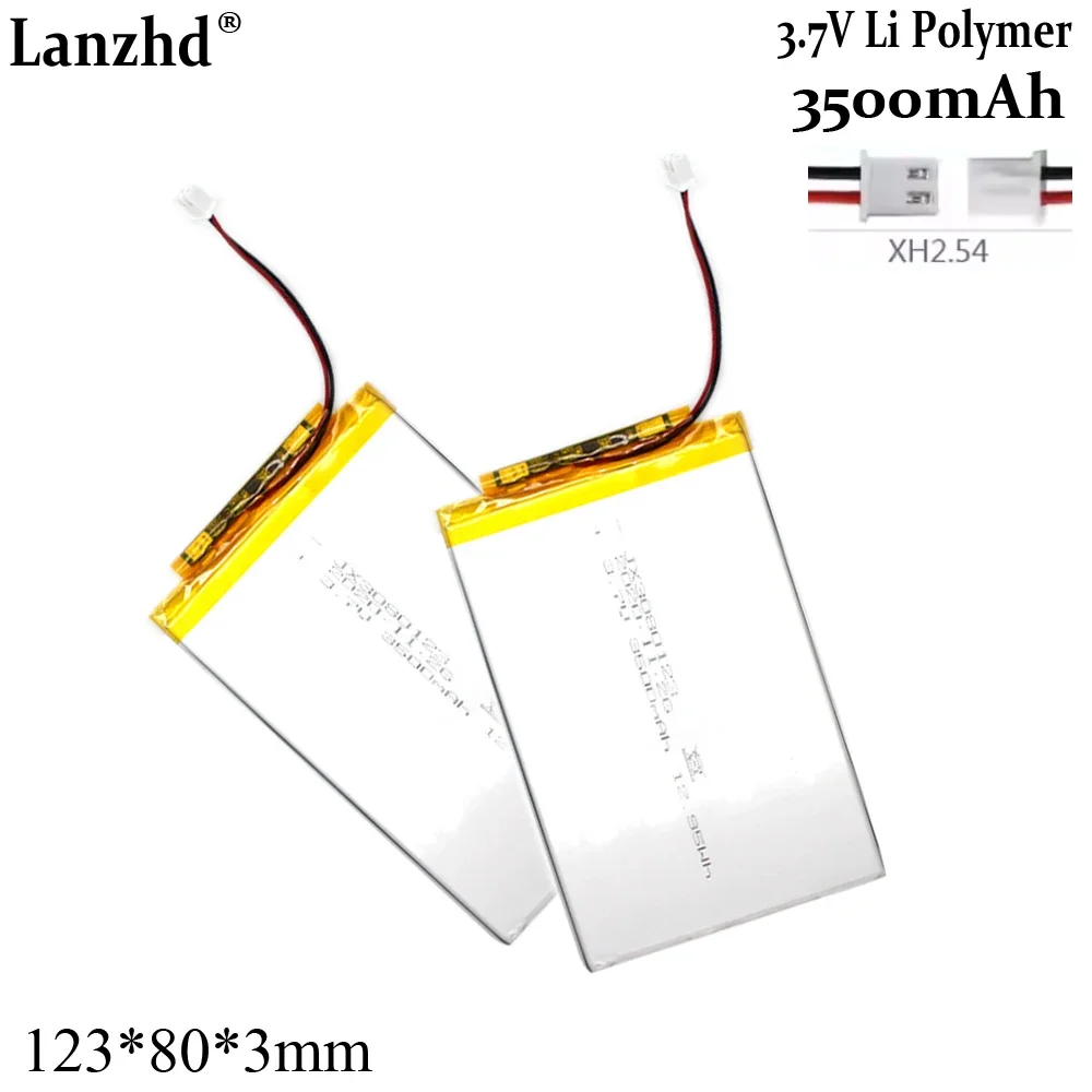 3,7 V lithium-polymeerbatterij voor tabletcomputerbatterij 3080123 3500 mAh Ultradunne polymeerbatterij