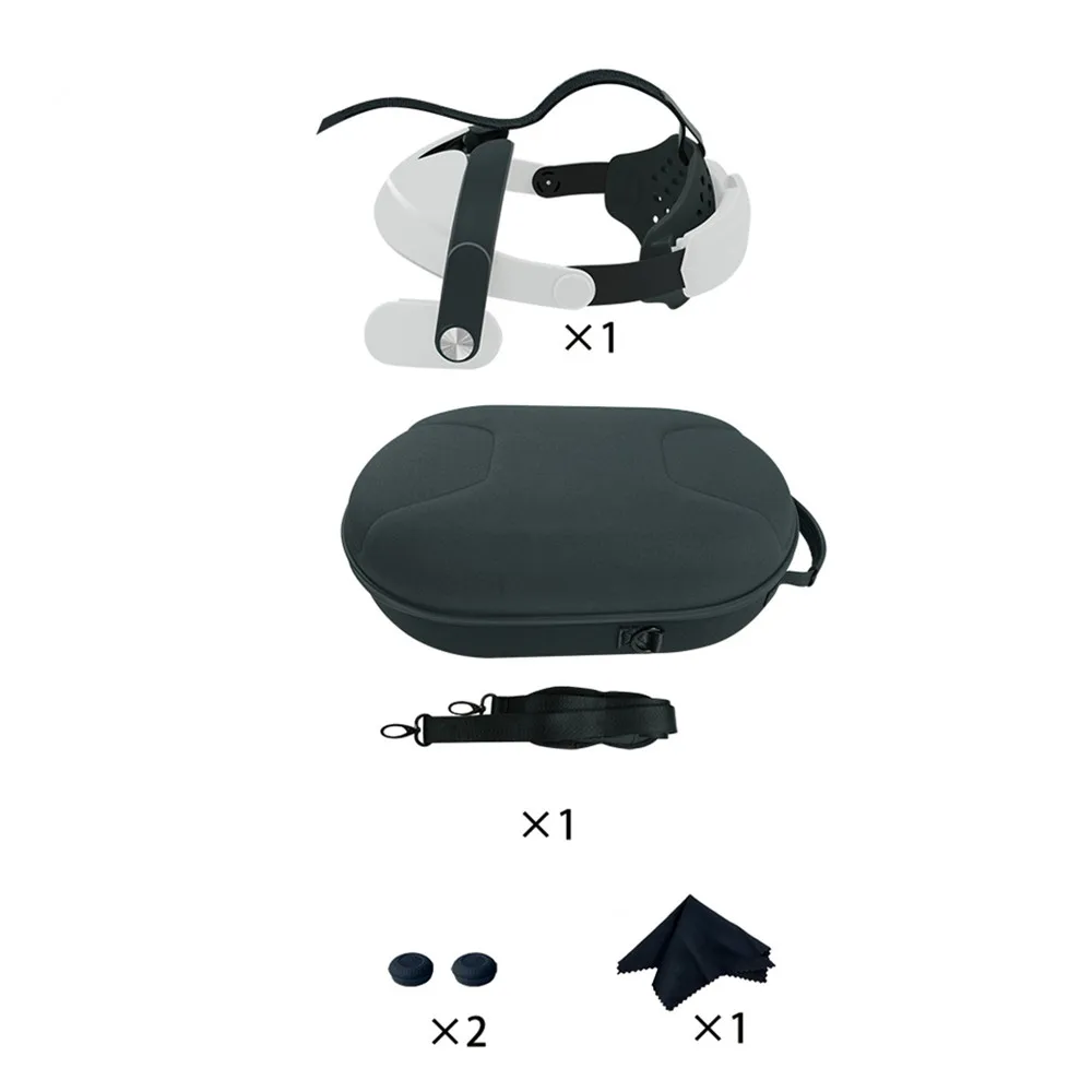 Imagem -02 - Estojo Portátil para Meta Quest Headband Ajustável Head Strap vr Controller Virtual Reality Handbag Acessórios Novidades Bag