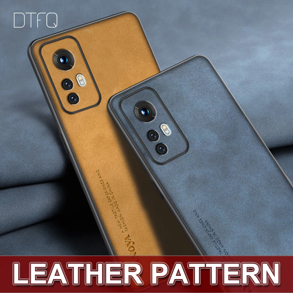 Funda de cuero para Xiaomi 12, carcasa trasera de lujo con patrón Vintage para Xiaomi 12 Pro