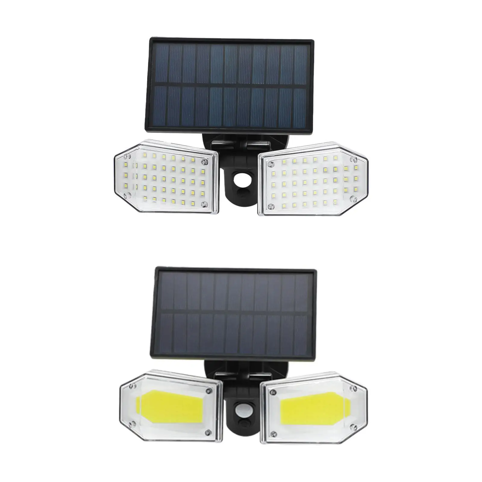 Solar Light Outside Garden Pathway Light Double Head for Stairway Yard Porch