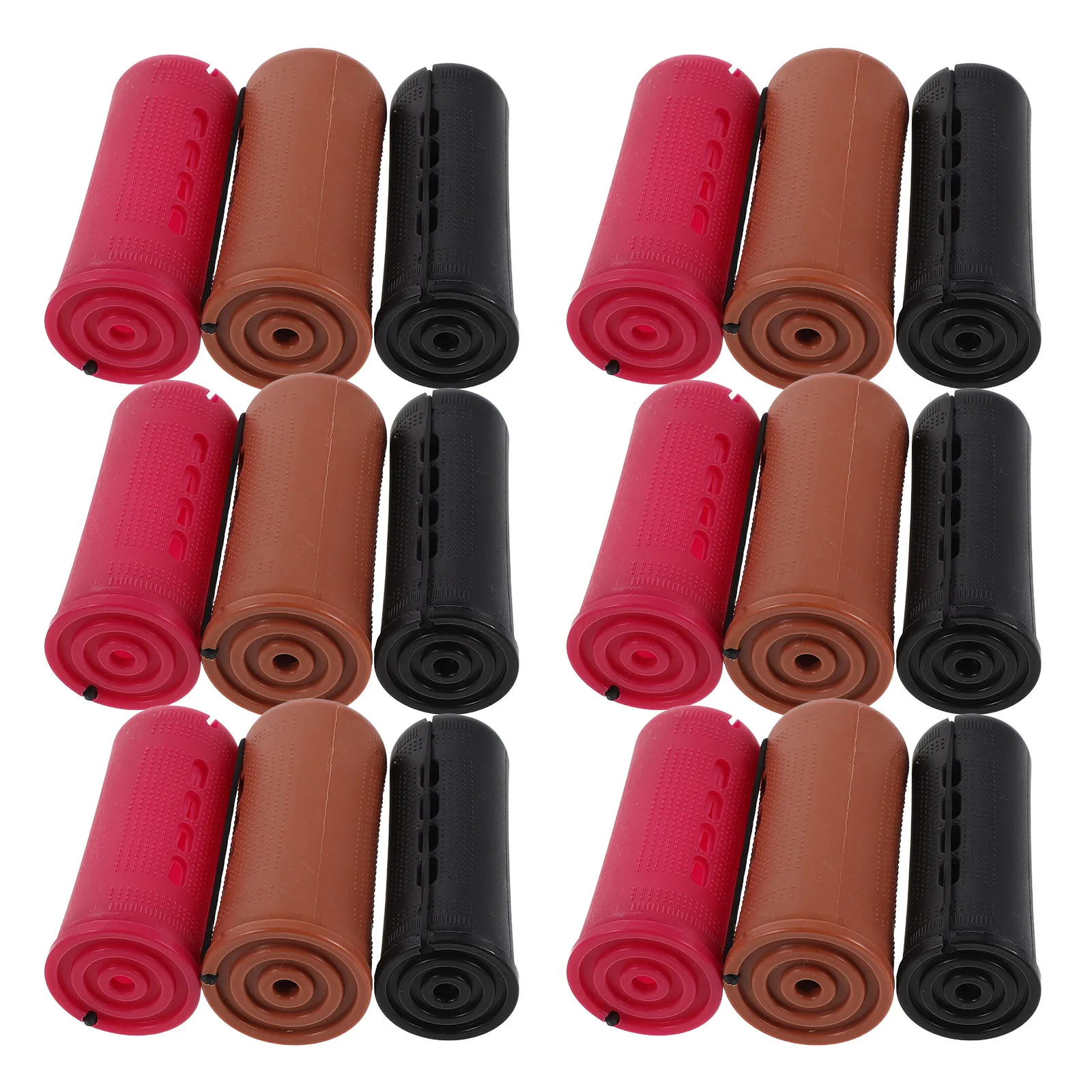 1Set American Style Perm Rod Roller Set 3 Sizes 3Cm 3.5cm 4Cm Non-Slip Elastic Band Heatless Curling Rods for Long Short Hair