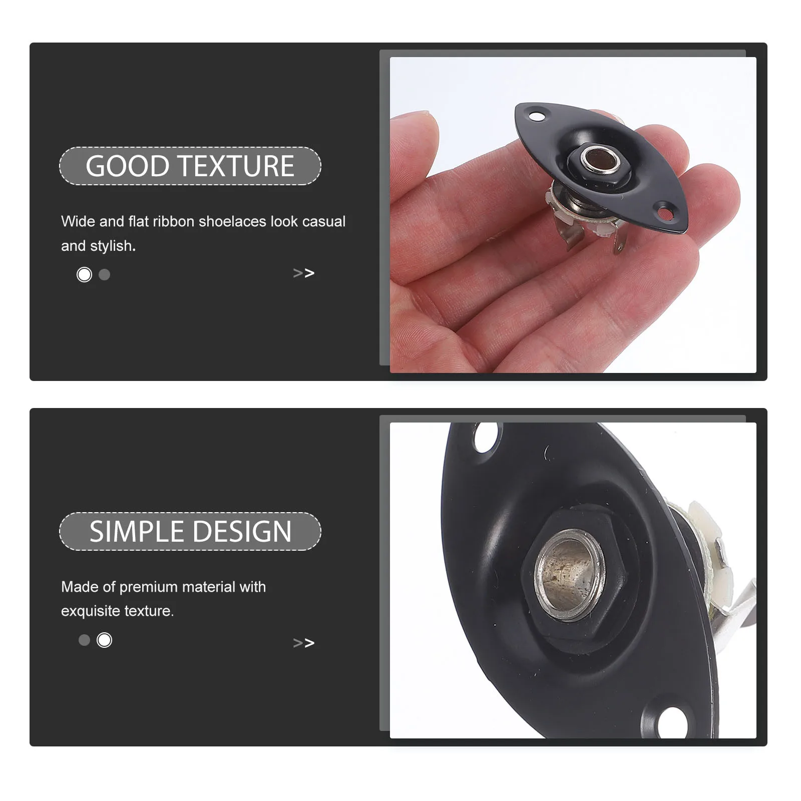 

1 set 1 Set Of Electric Guitar Jack Plates Metal Input Output Socket Plate For Bass Replacement Parts Guitar Accessories Supply